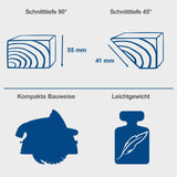 SCHEPPACH Tauchsäge Führungsschiene 1200W Handkreissäge Tauchkreissäge PL55