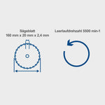 SCHEPPACH Tauchsäge Führungsschiene 1200W Handkreissäge Tauchkreissäge PL55