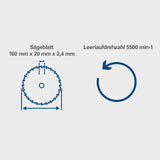 SCHEPPACH Tauchsäge Führungsschiene 1200W Handkreissäge Tauchkreissäge PL55