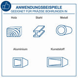 SCHEPPACH Tischbohrmaschine Bohrmaschine Laser 1,5-13mm Bohrfutter + Schraubstock