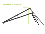 EUFAB Universal höhenverstellbar Auffahrschiene Auffahrrampe Fahrradträger 11640 - ALXY-Shop