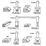 Güde Oberfräse Tischfräsmaschine Kantenfräse Fräsmaschine OF 1200E 1200W 58117