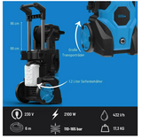 Güde Hochdruckreiniger 165 Bar 2100 Watt Schlauchtrommel Variolanze 85926
