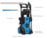 Güde Hochdruckreiniger 165 Bar 2100 Watt Schlauchtrommel Variolanze 85926