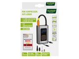 Eufab Mini Kompressor aufladbar 10bar Manometer4Adapter LED Arbeitsleuchte 21088