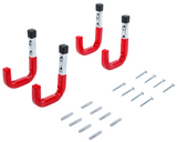 BGS Wandhaken Satz Haken Aufhänger universal Wand Montage 4Stk.+Schrauben 88314