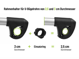 Eufab Rahmenhalter verstellbar lang 40cm Ø25+30mm abschließbar Fahrradträger 11248