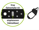Eufab Rahmenhalter verstellbar lang 40cm Ø25+30mm abschließbar Fahrradträger 11248