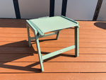 GREEN LOUNGE Fußhocker Hocker Stuhl Alu bis 120kg 2x2 Textilen ca.50x52x42cm