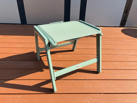 GREEN LOUNGE Fußhocker Hocker Stuhl Alu bis 120kg 2x2 Textilen ca.50x52x42cm
