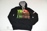 YMCMB MEN HOODIE KAPUZEN PULLOVER SWEAT KAPUZENPULLOVER SCHWARZ