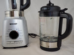BIOCHEF Mixer Smoothie Maker Crusher Aurora Kochen 2L Glas/1,75L Vakuumbehälter