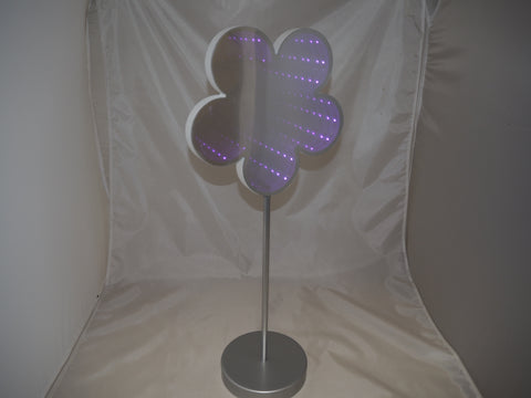 LUMIDA LED Casa Stehlampe Blumenlampe Licht Spiegel 3D-Effekt Timer ca. 60cm
