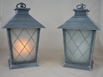 LUMIDA Casa 2er-Set Laternen Flammeneffekt 66 LEDs Timer Kerze Licht Outdoor
