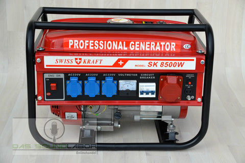 NOTSTROMERZEUGER STROMERZEUGER GENERATOR STROMGENERATOR AGGREGAT HT-8500W *B-WARE*
